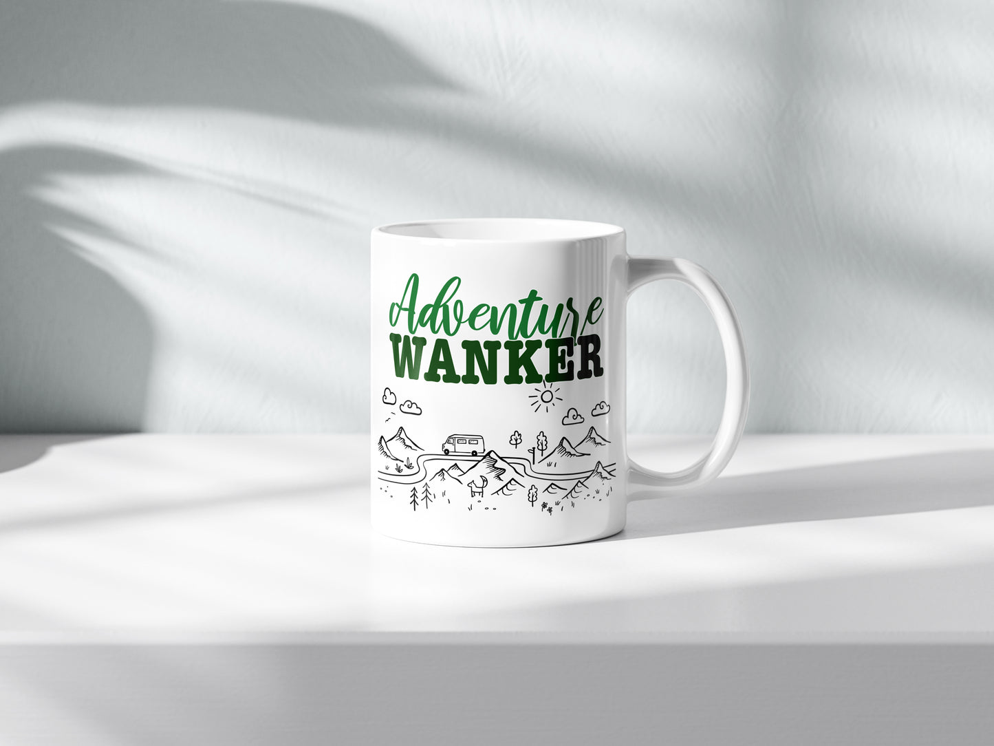 Adventure Wanker Mug – Funny Offensive Coffee Cup