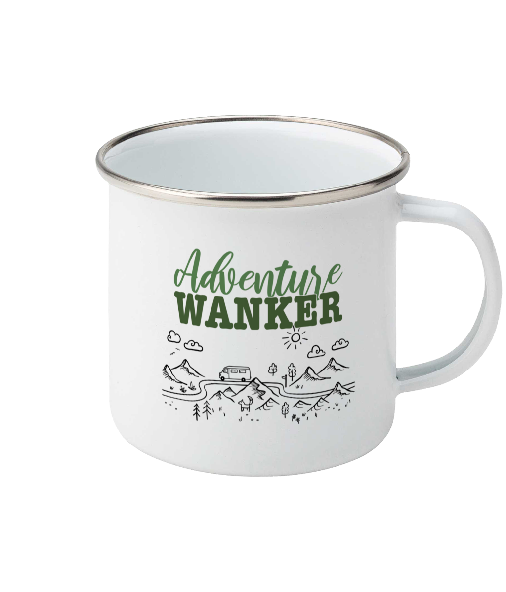 The Adventure Wanker Enamel Mug