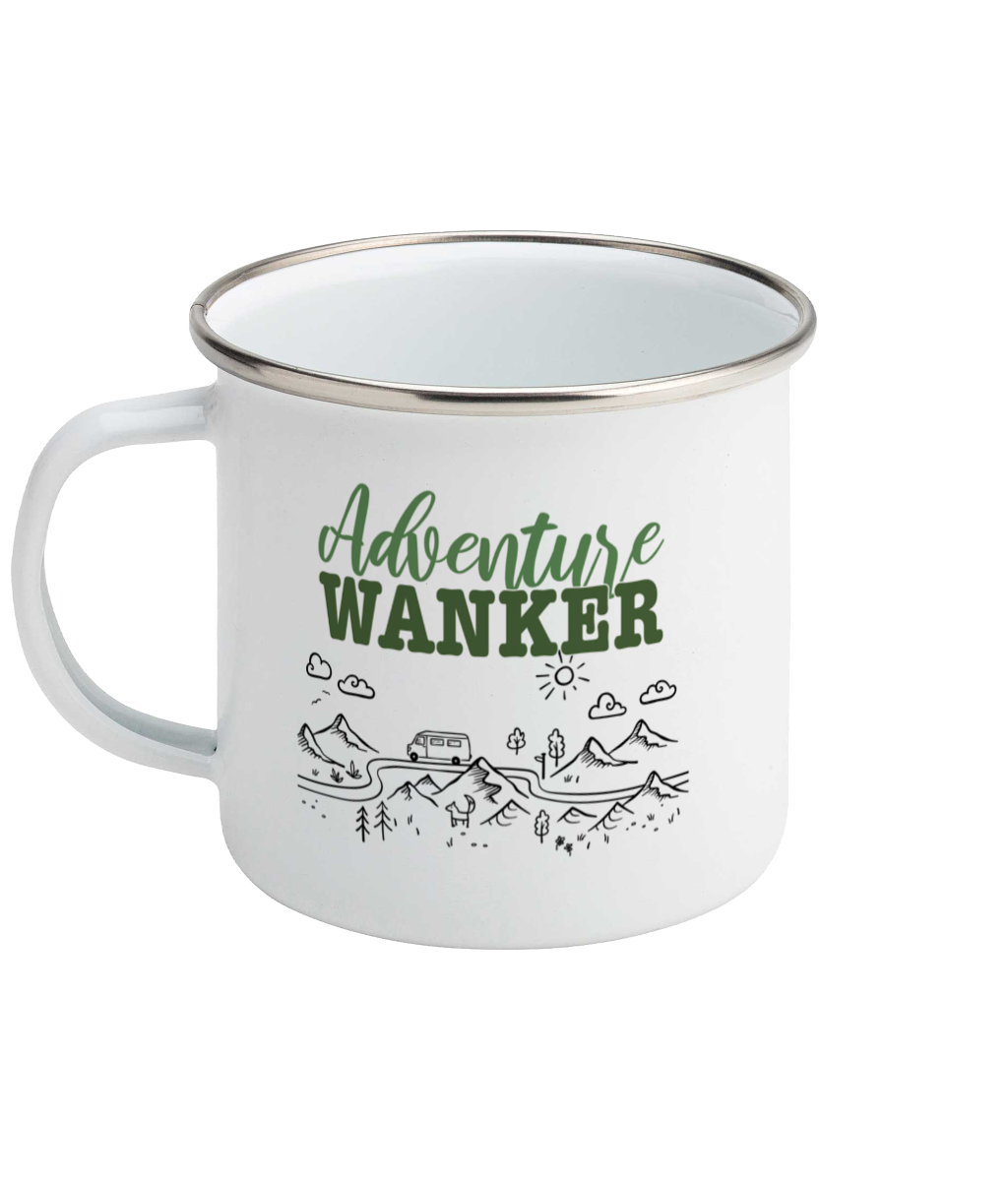 The Adventure Wanker Enamel Mug